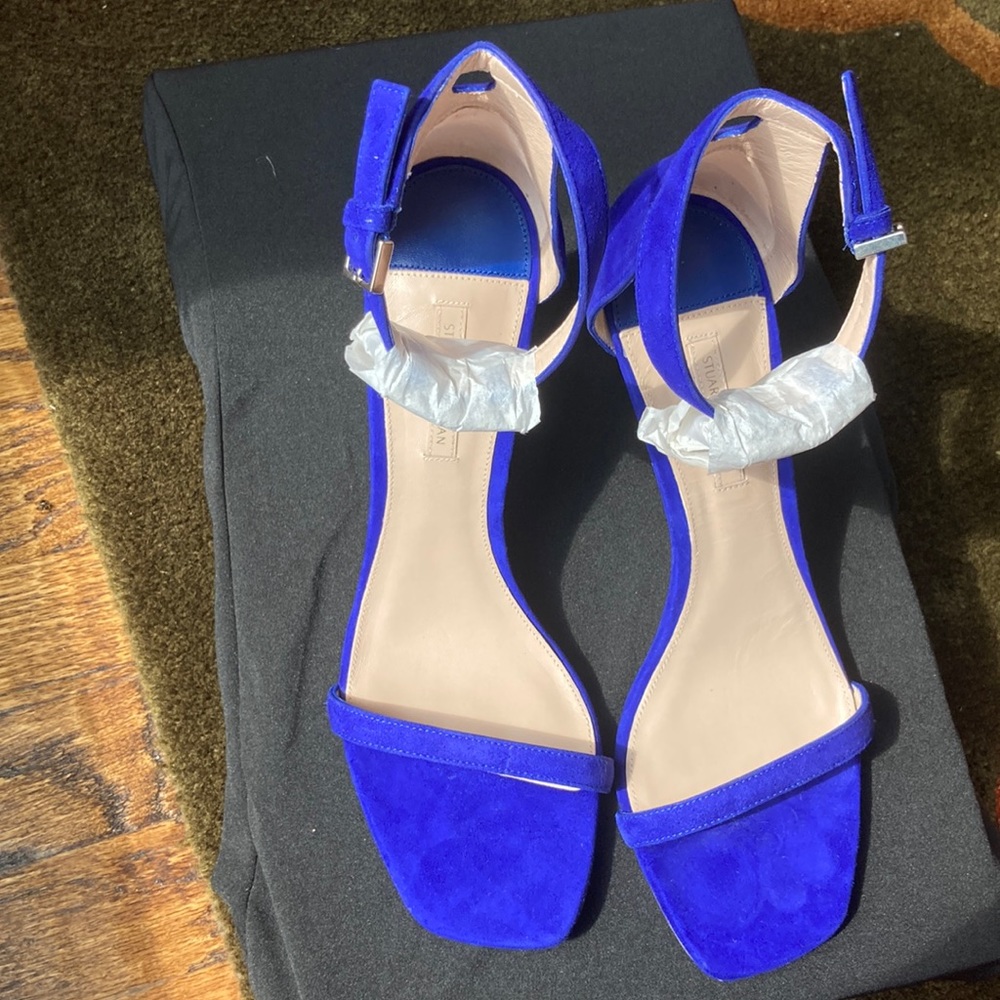 Stuart Weitzman Blue Heel
